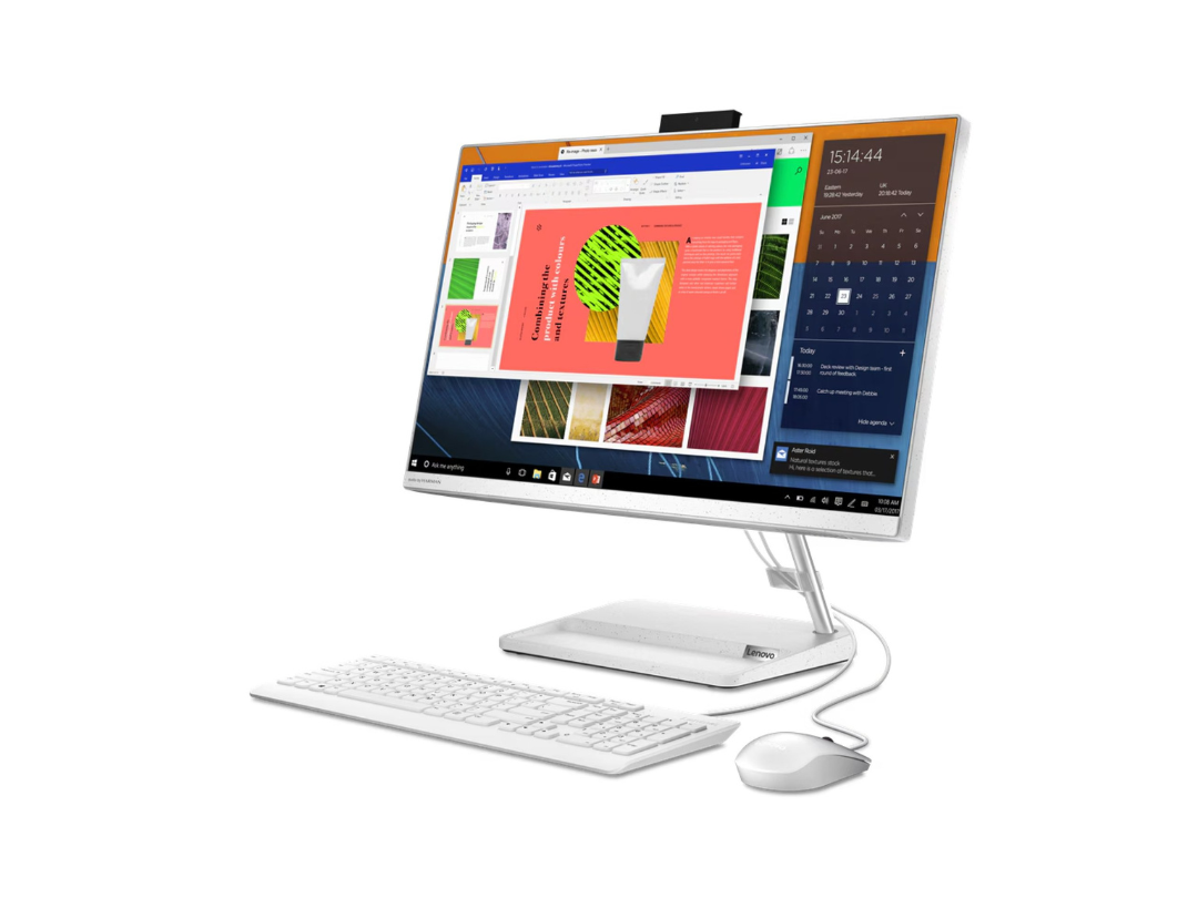 Lenovo IdeaCentre AIO 3 IdeaCentre All in One Desktop PC 24ALC6 - AMD Ryzen 5 7430U, 8GB, 512 GB SSD, 23.8 Lenovo IdeaCentre AIO 3 IdeaCentre All in One Desktop PC 24ALC6 - AMD Ryzen 5 7430U, 8GB, 512 GB SSD, 23.8